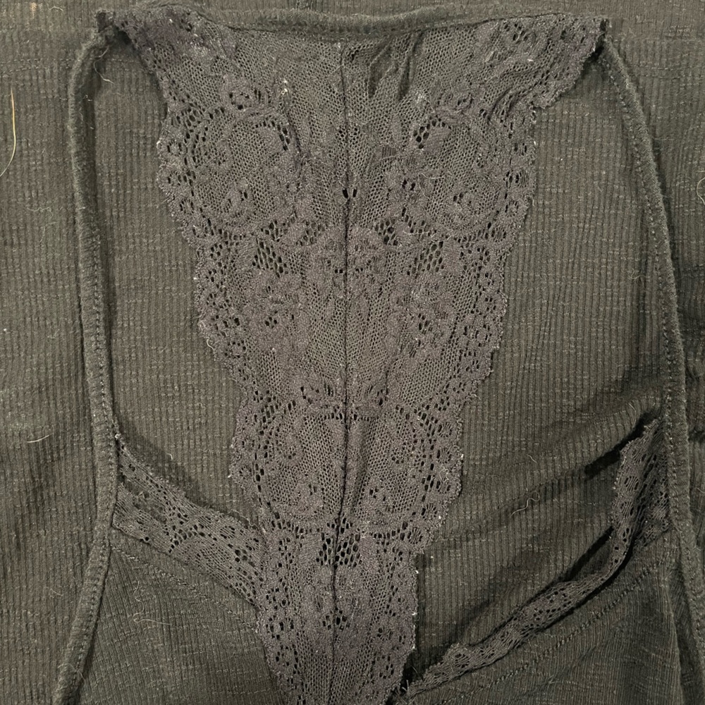 Express Black Lace Racerback Tank - Picture 4 of 4